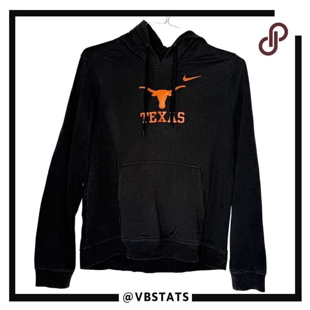 Nike Women's Texas Longhorns Long Sleeve Pullover Hoodie‎ Black Large